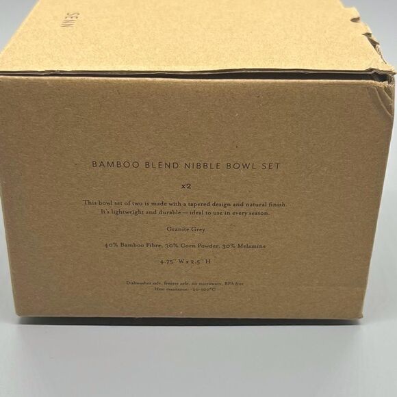 Oak + Fort Small Bamboo Blend Bowl Set - Picture 6 of 6